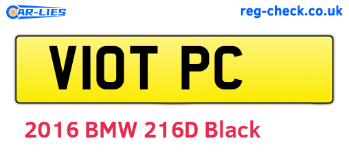 V10TPC are the vehicle registration plates.