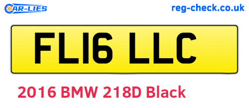 FL16LLC are the vehicle registration plates.
