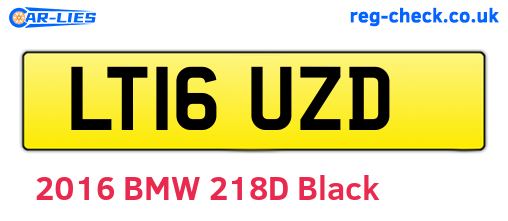 LT16UZD are the vehicle registration plates.