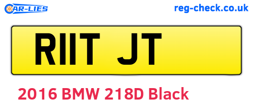 R11TJT are the vehicle registration plates.