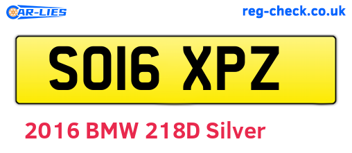 SO16XPZ are the vehicle registration plates.