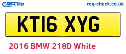 KT16XYG are the vehicle registration plates.