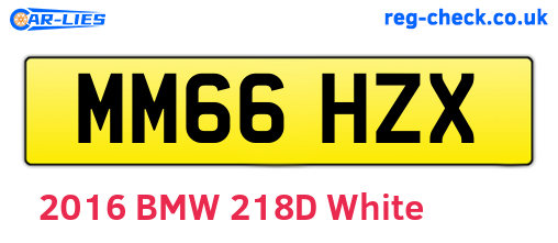MM66HZX are the vehicle registration plates.