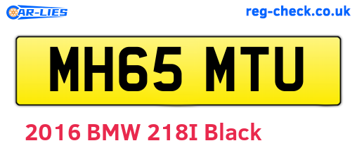 MH65MTU are the vehicle registration plates.
