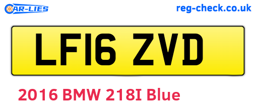 LF16ZVD are the vehicle registration plates.