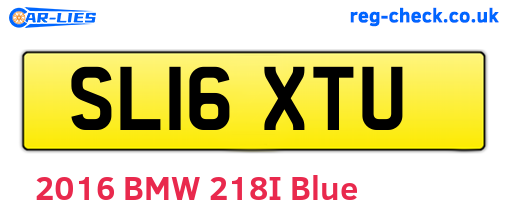 SL16XTU are the vehicle registration plates.