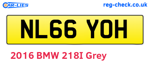 NL66YOH are the vehicle registration plates.