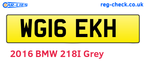 WG16EKH are the vehicle registration plates.