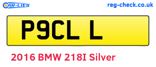 P9CLL are the vehicle registration plates.