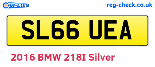 SL66UEA are the vehicle registration plates.