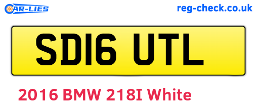 SD16UTL are the vehicle registration plates.