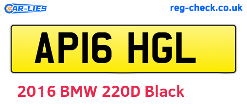 AP16HGL are the vehicle registration plates.