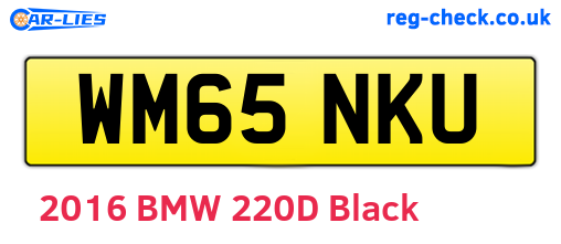 WM65NKU are the vehicle registration plates.