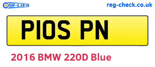P10SPN are the vehicle registration plates.