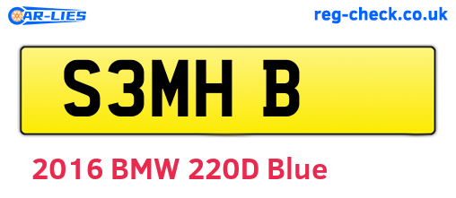 S3MHB are the vehicle registration plates.