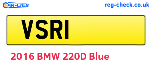 VSR1 are the vehicle registration plates.