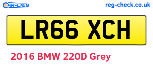 LR66XCH are the vehicle registration plates.