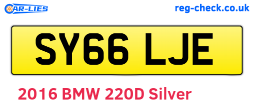SY66LJE are the vehicle registration plates.