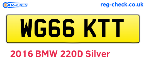 WG66KTT are the vehicle registration plates.
