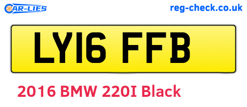 LY16FFB are the vehicle registration plates.
