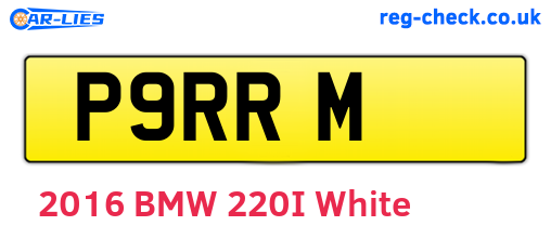 P9RRM are the vehicle registration plates.