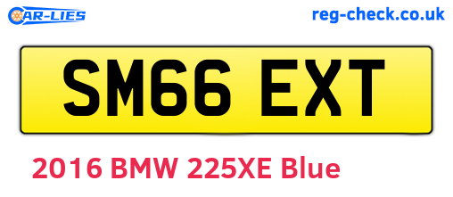 SM66EXT are the vehicle registration plates.