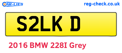 S2LKD are the vehicle registration plates.