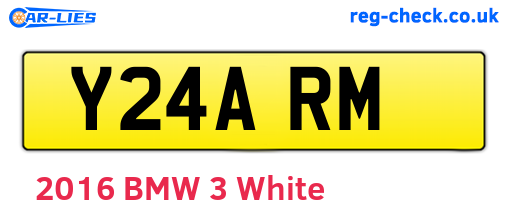 Y24ARM are the vehicle registration plates.