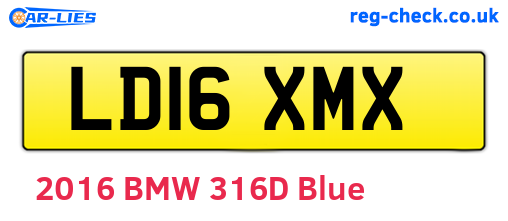 LD16XMX are the vehicle registration plates.