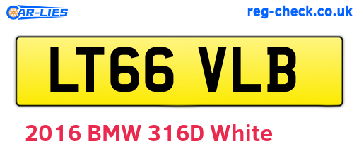 LT66VLB are the vehicle registration plates.