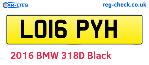 LO16PYH are the vehicle registration plates.