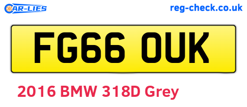 FG66OUK are the vehicle registration plates.