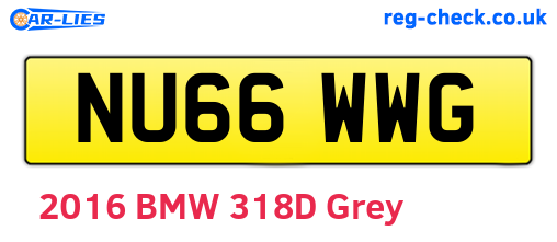 NU66WWG are the vehicle registration plates.