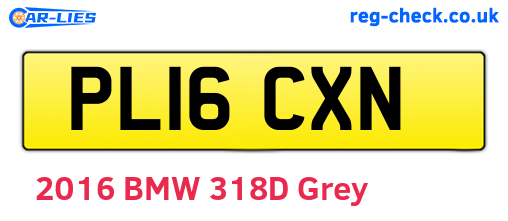 PL16CXN are the vehicle registration plates.
