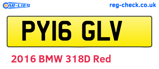 PY16GLV are the vehicle registration plates.