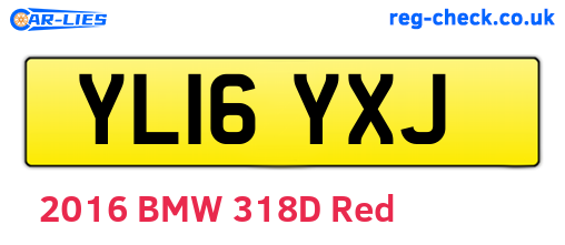 YL16YXJ are the vehicle registration plates.