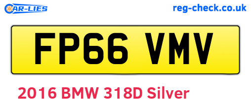 FP66VMV are the vehicle registration plates.