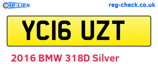 YC16UZT are the vehicle registration plates.