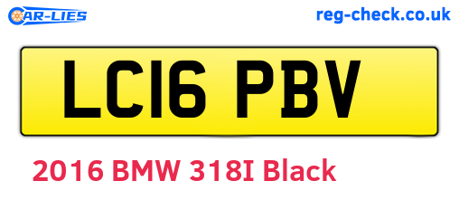 LC16PBV are the vehicle registration plates.