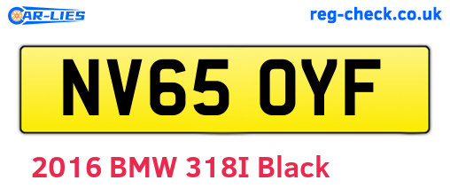NV65OYF are the vehicle registration plates.