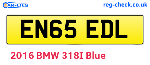 EN65EDL are the vehicle registration plates.