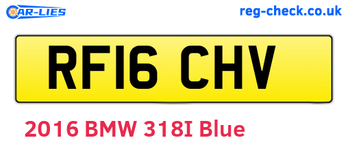 RF16CHV are the vehicle registration plates.