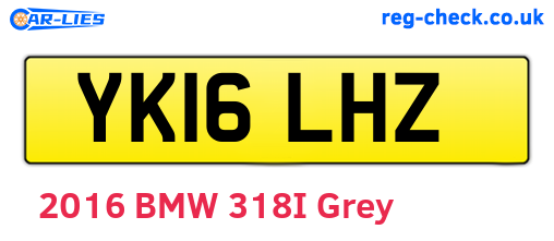 YK16LHZ are the vehicle registration plates.