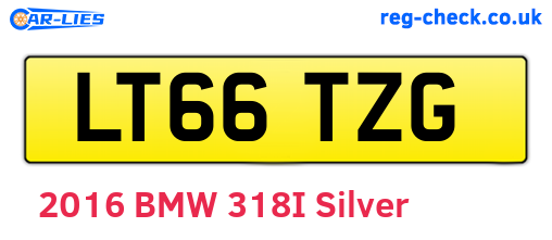 LT66TZG are the vehicle registration plates.