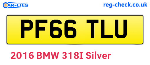PF66TLU are the vehicle registration plates.