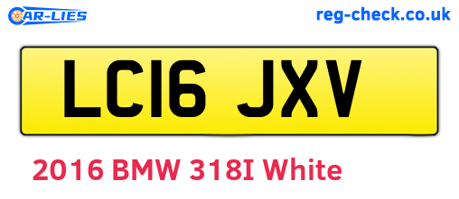 LC16JXV are the vehicle registration plates.