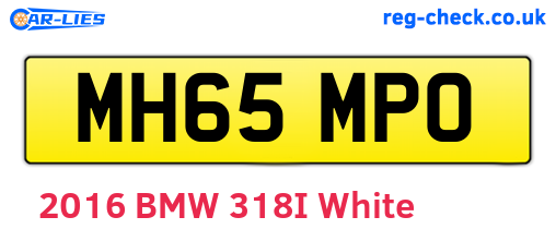 MH65MPO are the vehicle registration plates.