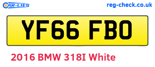 YF66FBO are the vehicle registration plates.