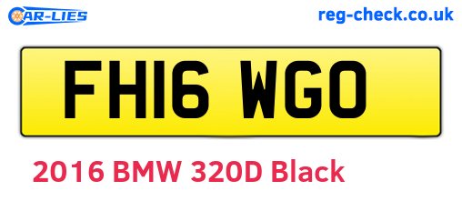 FH16WGO are the vehicle registration plates.