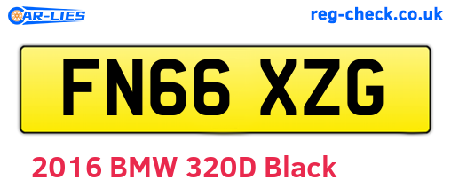 FN66XZG are the vehicle registration plates.